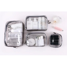 Transparent PVC Storage Bags Travel Organizer Clear Makeup Bag Beautician Cosmetic Bag 