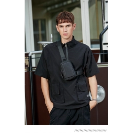 Mens Shoulder Bag Oxford Luxury Fashion Men Chest Bag Man Sling Crossbody Bag for Male 